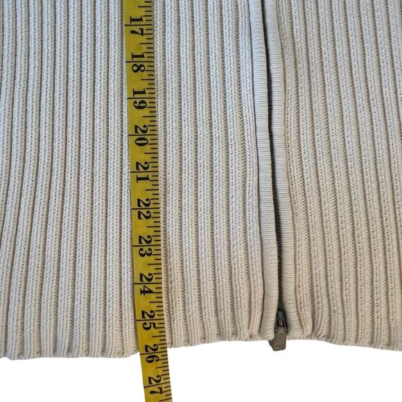 Lauren Ralph Lauren Womens Ribbed Knit Cardigan Sweater Sz 1X Minimalist Preppy - Picture 5 of 11